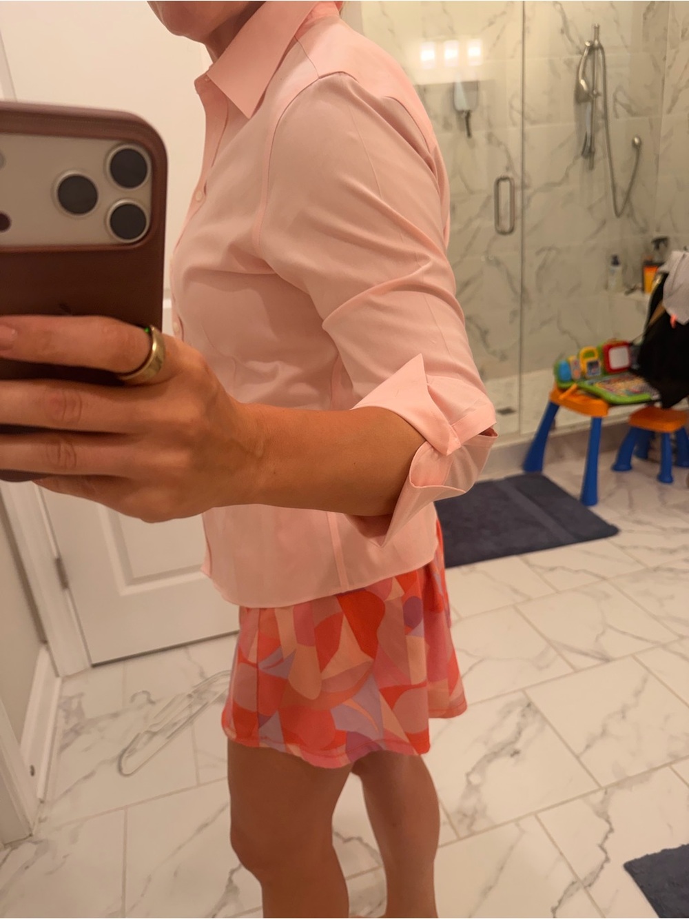 Brooks Brothers Light Pink Dress Shirt - Button Front - Picture 6 of 7